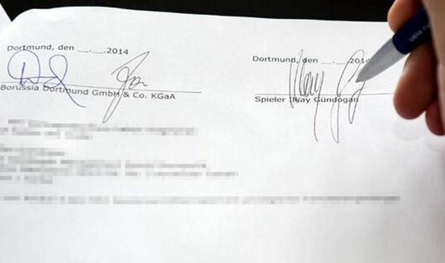 Гюндоган переподписался