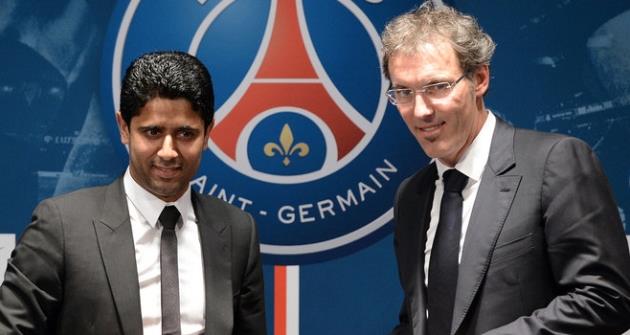 Нассер Эль-Хелаифи и Лоран Блан, Getty Images