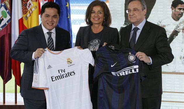 Эрик Тохир и Флорентино Перес, фото corrieredellosport.it