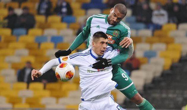 Евгений Хачериди в матче с Рапидом, фото Ильи Хохлова, Football.ua