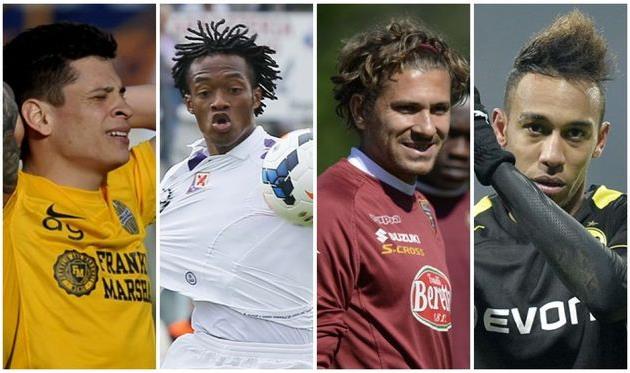 Итурбе, Куадрадо, Черчи, Обамеянг, коллаж corrieredellosport.it