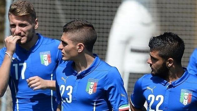 Чиро Иммобиле, Марко Верратти и Лоренцо Инсинье, фото uefa.com