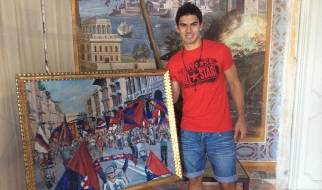 Диего Перотту гостепреимно встретили в Генуе, фото genoacfc.it