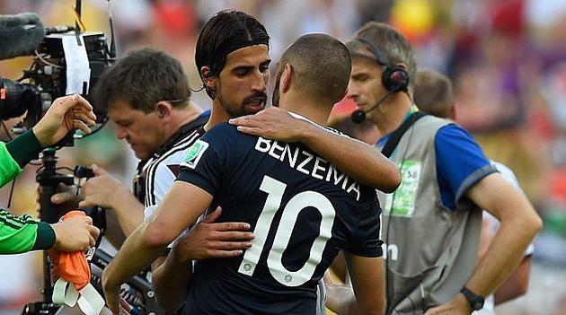 Сами Хедира и Карим Бензема, фото marca.com