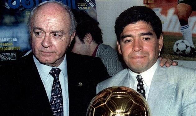 Альфредо Ди Стефано и Диего Марадона в 1995-м, Reuters