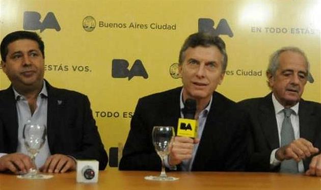 Даниэль Анхелиси, Маурисио Макри, Родольфо Д'Онофрио, ole.com.ar