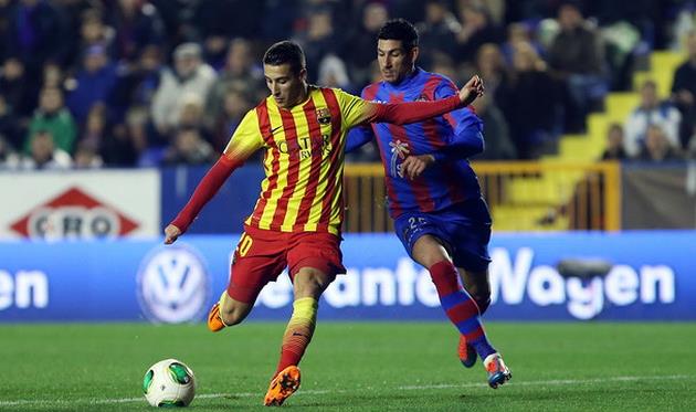 Тельо в игре против Леванте, фото MIGUEL RUIZ-FCB