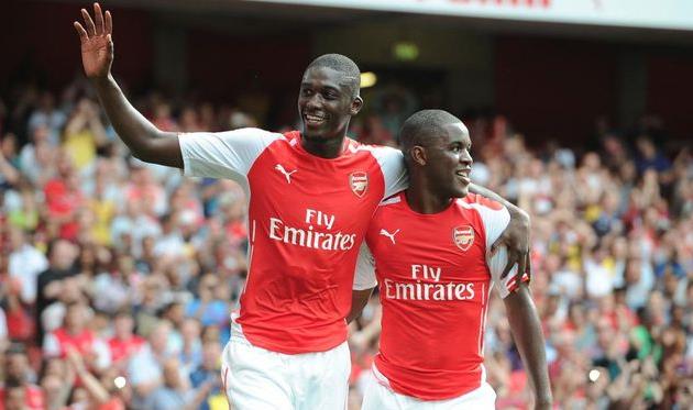 Яя Саного и Жоэль Кэмпбелл, фото ФК Арсенал