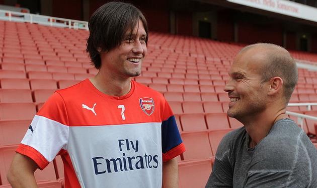 Росицки и Люнгберг, фото skysports.com