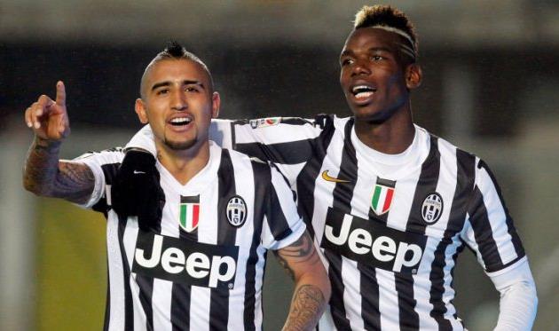 Артуро Видаль и Поль Погба, фото sky sports