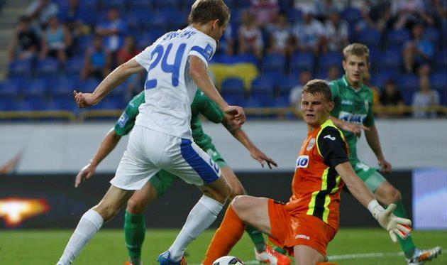 Лучкевич в атаке, фото ФК Днепр