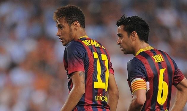 Неймар и Хави, фото getty images