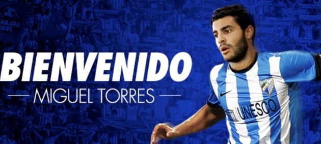 Малага поприветствовала Мигеля Торреса, фото www.malagacf.com