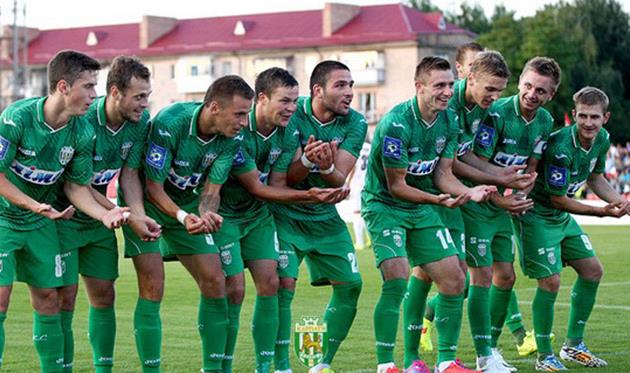 Карпатовцы отпраздновали победу, фото fckarpaty.lviv.ua