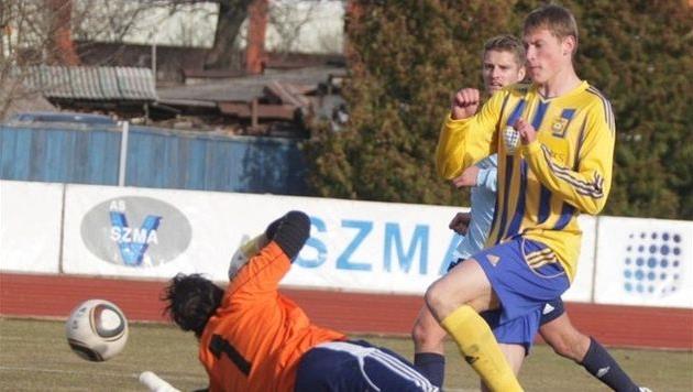 Эдуард Вишняков забивает за Вентспилс, фото uefa.com