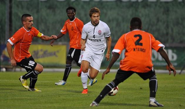 Чайковский в матче против Лачи, фото Ильи Хохлова, Football.ua