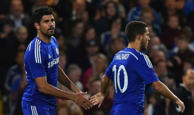 Диего Коста и Эден Азар, фото getty images