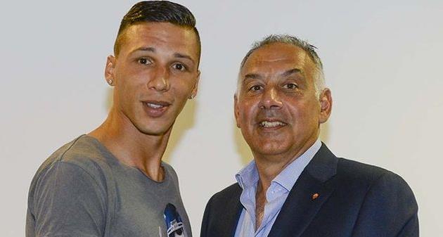 Хосе Холебас и президент Ромы Джеймс Паллотта, фото asroma.it