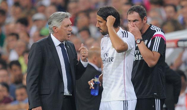 Карло Анчелотти и Сами Хедира, Getty Images