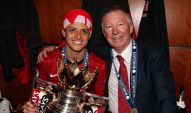 Хавьер Эрнандес и сэр Алекс Фергюсон, Getty Images