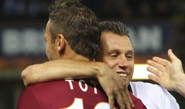 Франческо Тотти и Антонио Кассано, Getty Images 