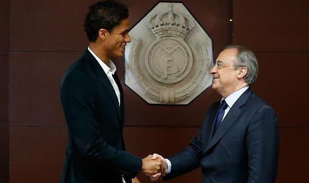 Рафаэль Варан и Флорентино Перес, realmadrid.com