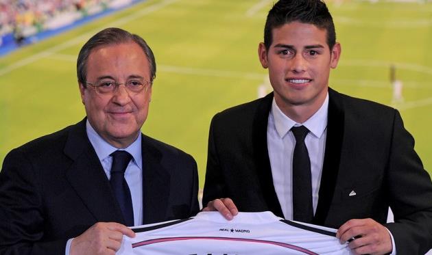 Флорентино Перес и Джеймс Родригес, Getty Images