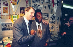 1997 год. Впервые Худобин и Пеле встретились в Москве, фото kp.kiev.ua