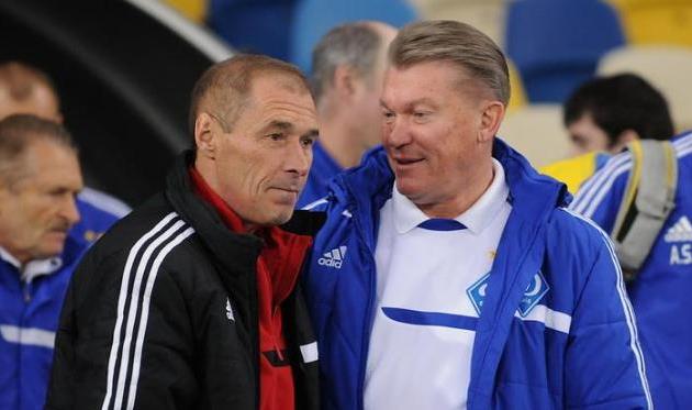 Олег Таран и Олег Блохин, фото И.Хохлова, Football.ua