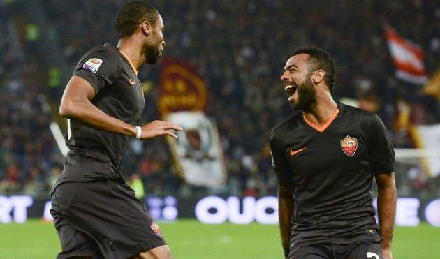 Сейду Кейта празднует свой дебютный гол за Рому, фото corrieredellosport.it