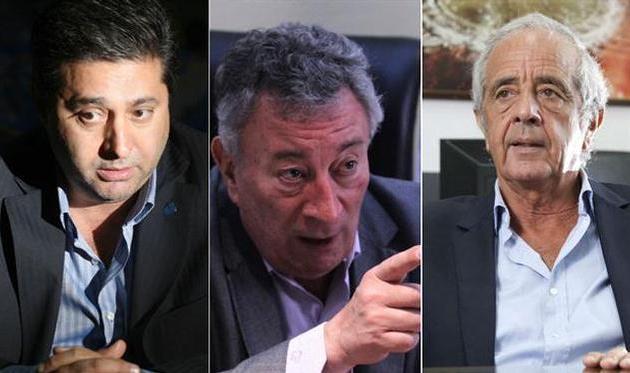 Президенты Бока Жуниорс Даниэль Анхелиси, АФА Луис Сегура и Ривер Плейта Родольфо Д'Онофрио, lanacion.com.ar