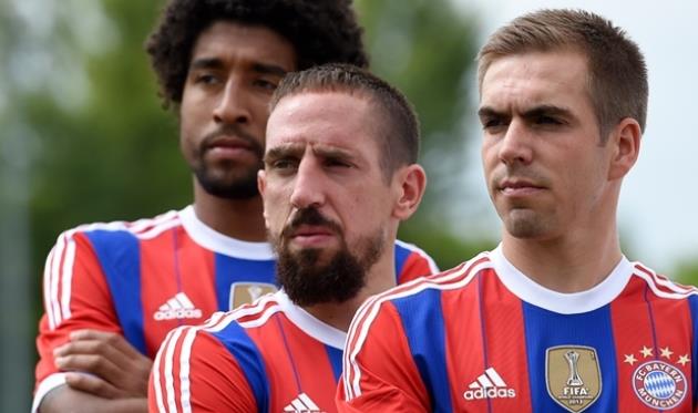 Данте, франк Рибери и Филипп Лам, фото Bongarts