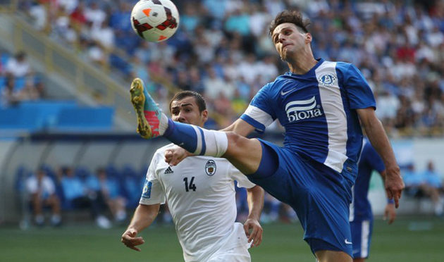 Никола Калинич забил гол и получил красную карточку, fcdnipro.ua