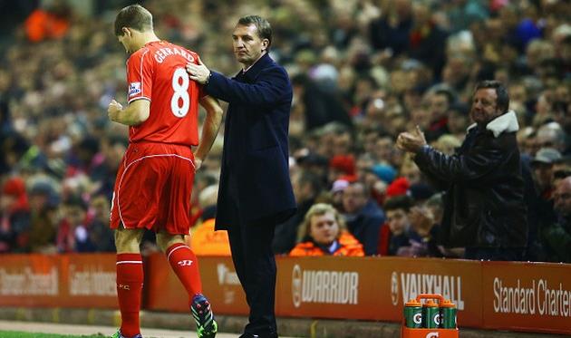 Стивен Джеррард и Брендан Роджерс, Getty Images