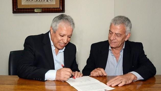 Америко Гальего (слева), newellsoldboys.com.ar