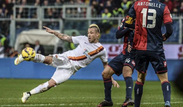 Результативный выстрел Наингголана, twitter.com/officialasroma