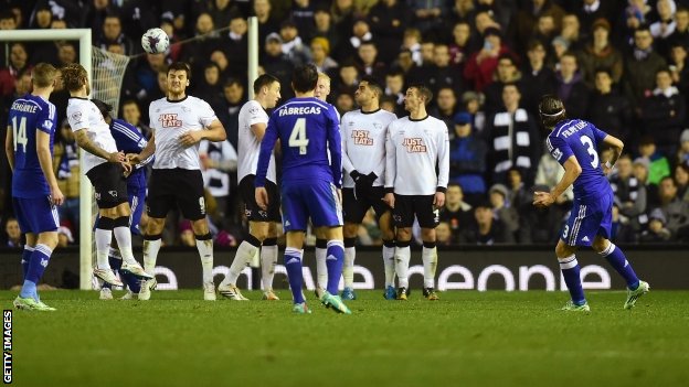 Филипе Луис забивает первый мяч за Челси, Getty Images