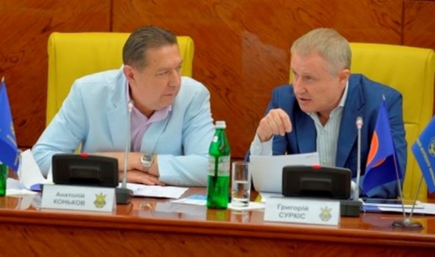 Анатолий Коньков и Григорий Суркис, фото ffu.org.ua
