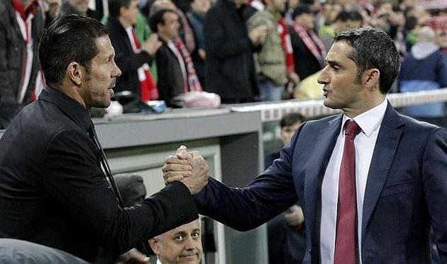 Диего Симеоне и Эрнесто Вальверде, EFE