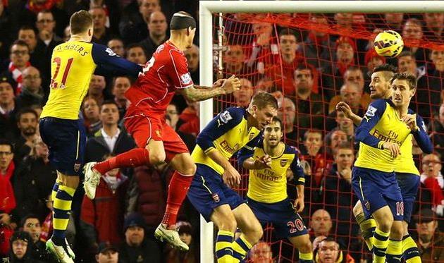 За мгновение до гола Шкртела, Getty Images