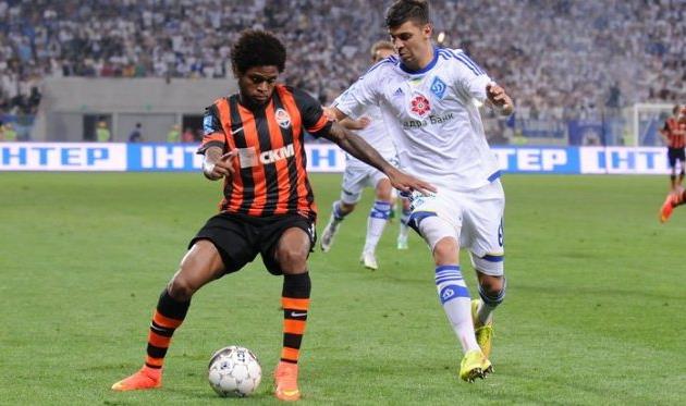 Луис Адриано и Александр Драгович, фото И.Хохлова, Football.ua