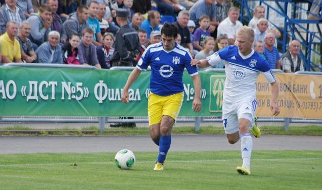 Олег Керчу (ліворуч), фото sfc-slutsk.by