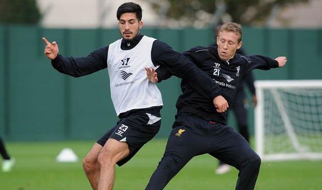 Лукас Лейва и Эмре Джан, liverpoolecho.co.uk