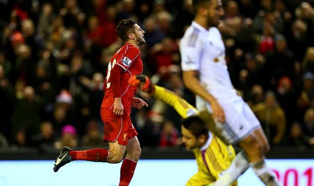 Лаллана дважды подловил Фабиански, Getty Images