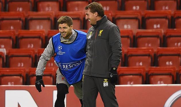 Стивен Джеррард и Брендан Роджерс, Getty Images