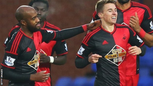 Уверенная победа Суонси, Getty Images