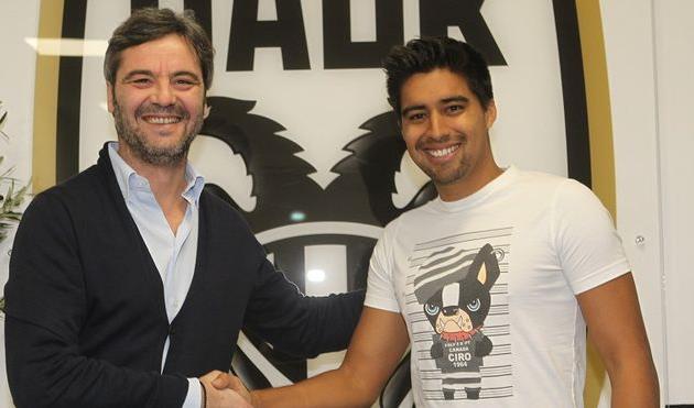 Кристиан Нобоа (справа), paokfc.gr