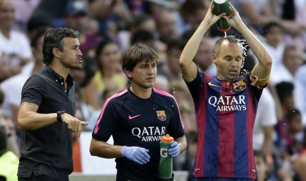 Луис Энрике и Андрес Иньеста, Getty Images