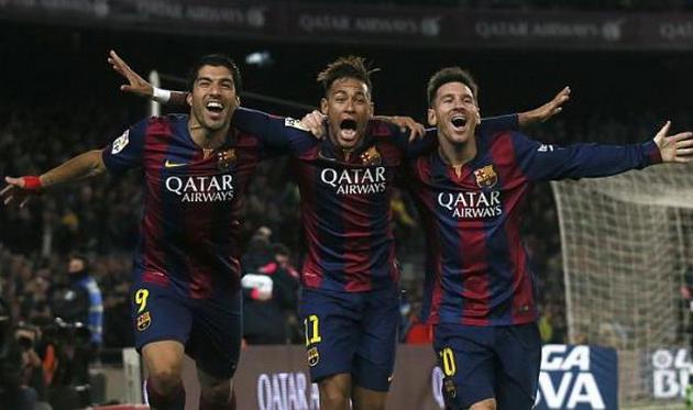 Суарес, Неймар и Месси, marca.com