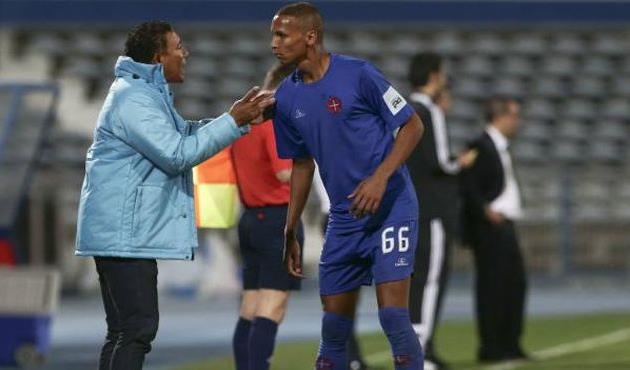 Наставник Белененсеша Лито Видигал и форвард Дейверсон, фото maisfutebol.iol.pt 